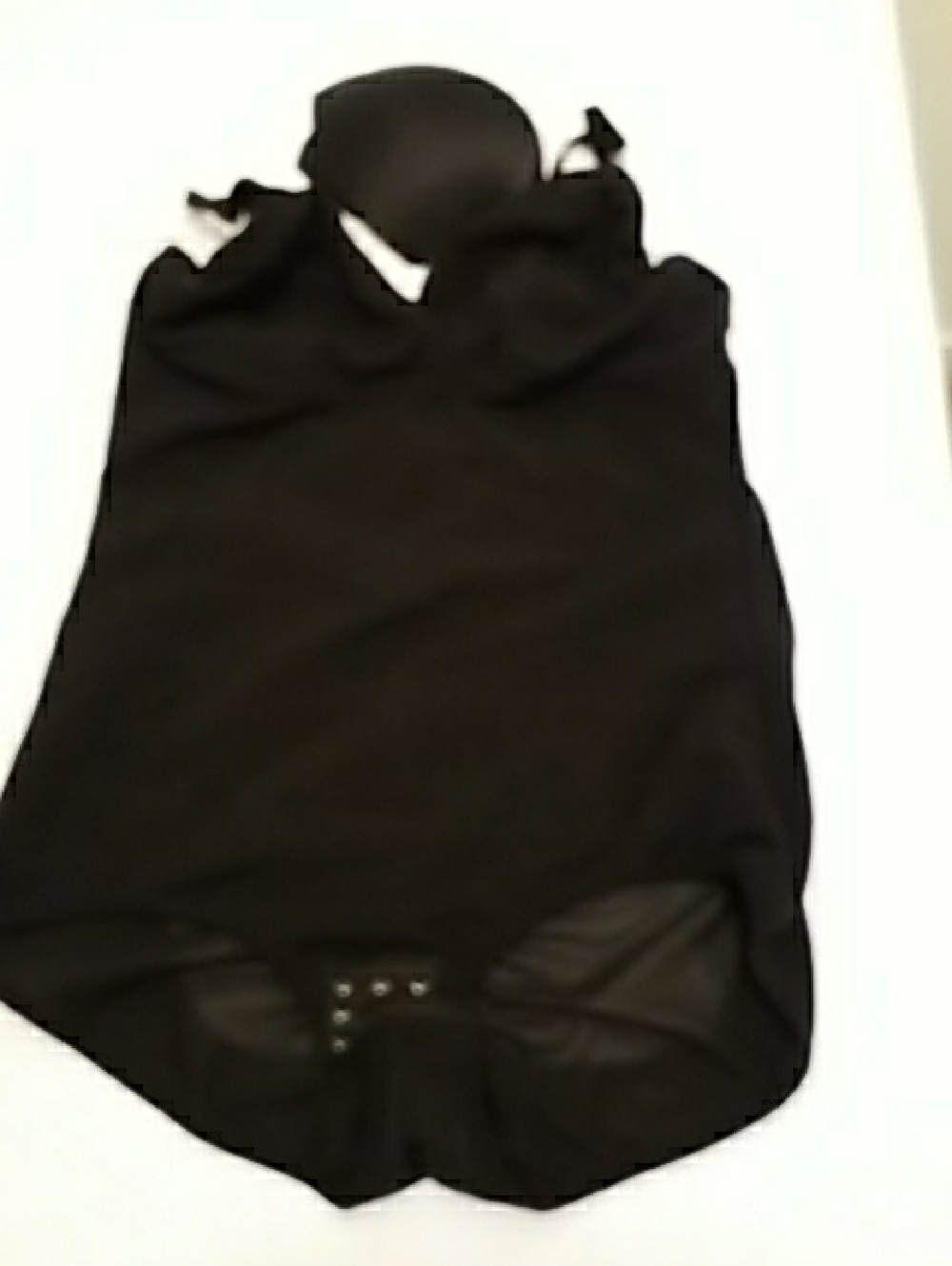 Everyday Black Women’s Bodysuit with Adjustable Straps